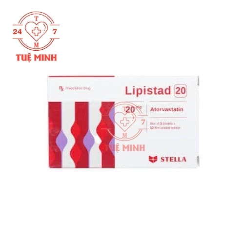 Lipistad 20 - Thuốc điều trị tăng cholesterol và bệnh tim mạch  